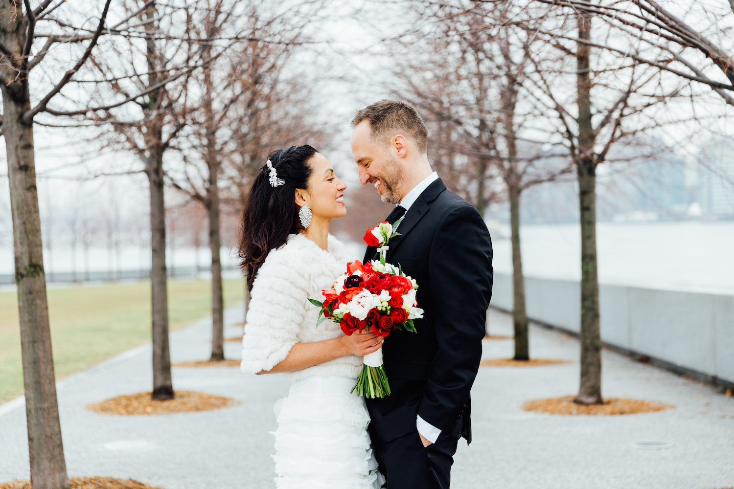 Winter pop-up wedding